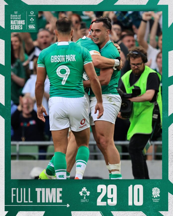 Dominant Ireland beat England 29-10