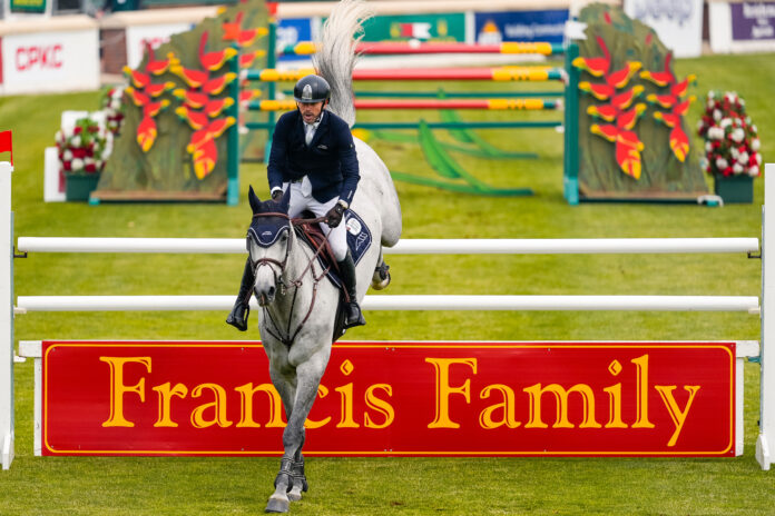 Conor Swail (IRL) & Clonterm Obolensky win today’s Francis Family 1.45m-1.50m on the International Ring