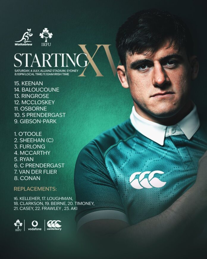 Ireland v Australia